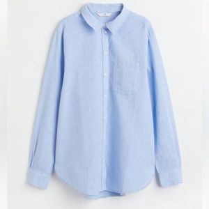 H&M Linen & Cotton blend button down
